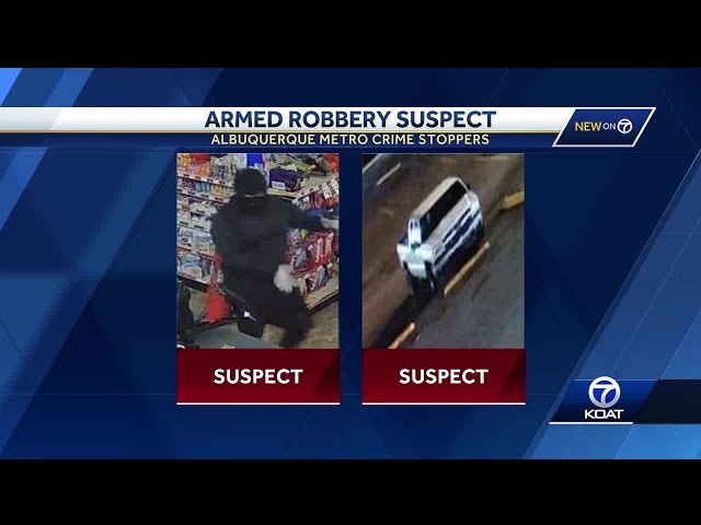 Suspect search after robbery shooting in Albuquerque