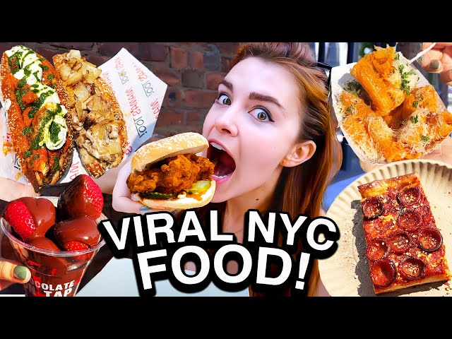 Eating the Most Viral Foods in NYC in One Day! (Worth the Hype??)