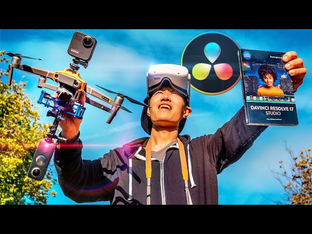 How to Film & Edit 360° Drone Video - DaVinci Resolve VR Editing In-Depth Tutorial