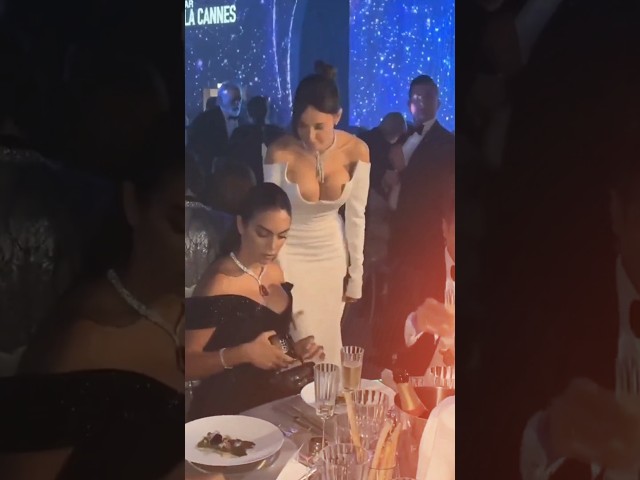 Georgina Rodriguez Reacts To Kim Kardashian Interrupting Gala Dinner 😯 ll #ronaldo #georgina #shorts