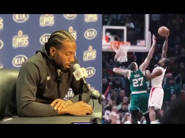 Kawhi Leonard Talks About His *DUNK* !!! Against Boston Celtics !!!