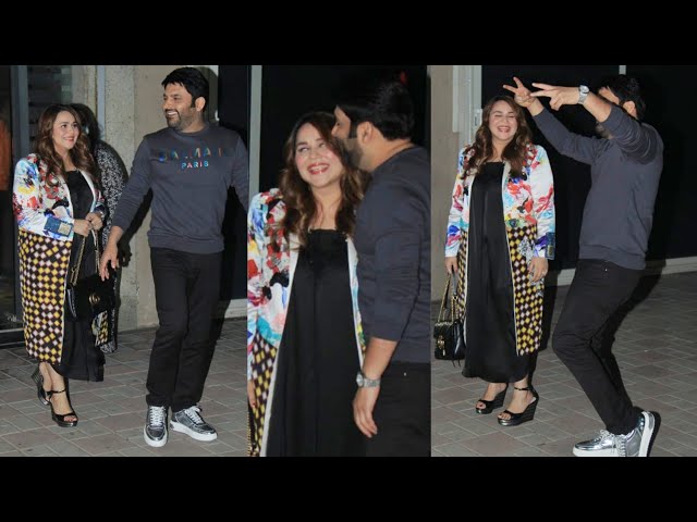 Kapil Sharma with wife spotted at Gehraayiyan Screening 😎🔥📷