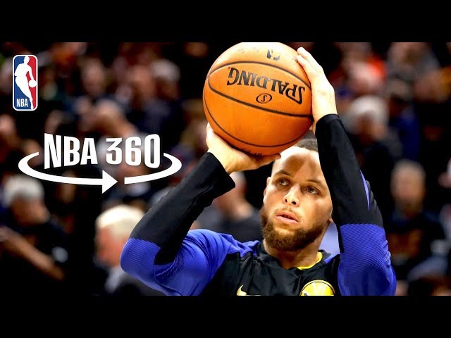 NBA 360 | Stephen Curry Splashes from the Logo | 2018 NBA Finals