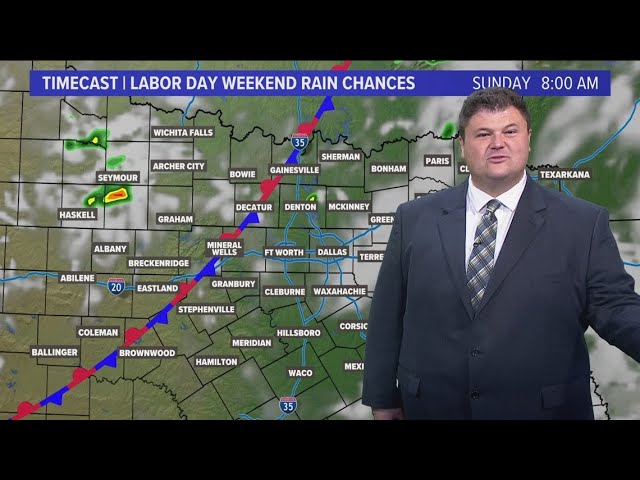 DFW Weather: Scattered showers coming Sunday, but don't cancel those Labor Day plans