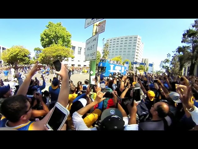 Warriors Parade Day 360 Fan POV