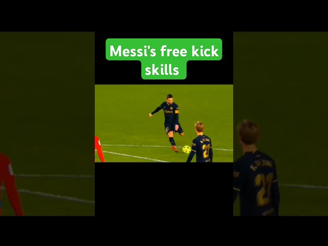 Messi's Free Kick Skills