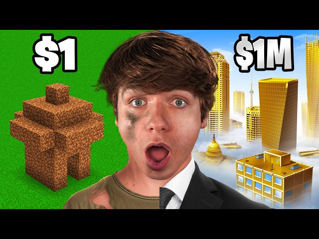 $1 vs $1,000,000 City in Minecraft!