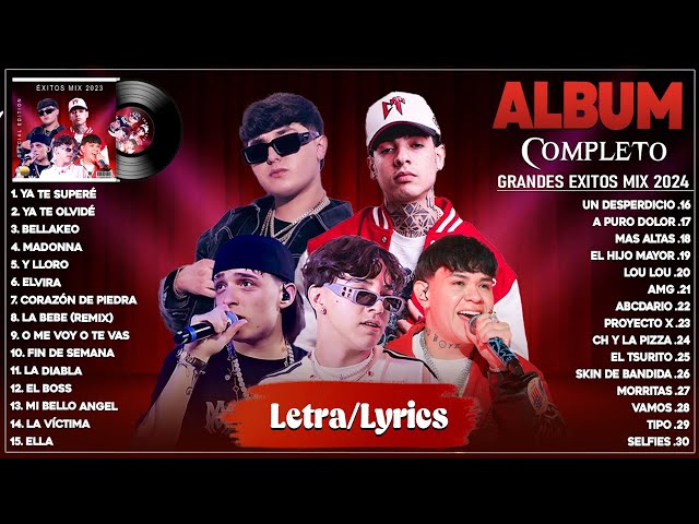 Natanael Cano, Junior H, Xavi, Peso Pluma, Gabito Ballesteros Grandes éxitos Mix 2024 (Letra/Lyrics)