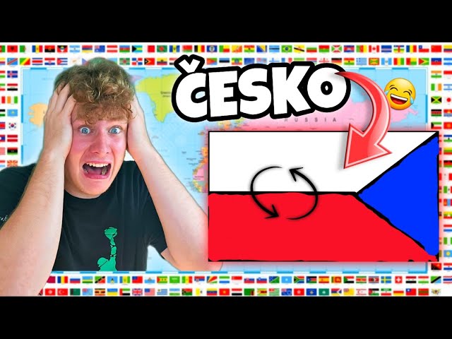 SPLETL JSEM ČESKOU VLAJKU!🤣❌️ Kreslím Vlajky Zpaměti pt.4⏰