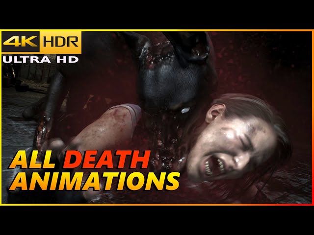 Resident Evil 3 Remake PS5™ All Enemies Death Animations + Game Over Screens [4K 60fps HDR]