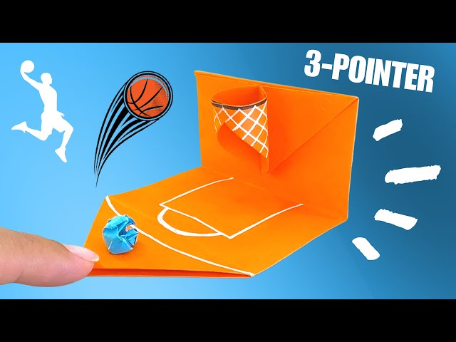 EASY DIY papírová hračka na basketbalový koš origami