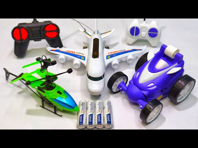 Radio Control Airbus A380 and Remote Control Racing Rc Car Unboxing, aeroplane, helicopter, rc gadi