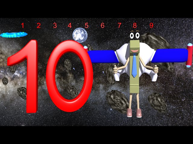 Learning to Count to Ten in Space - Preschool and Kindergarten