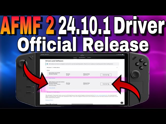 Lenovo Legion Go - AMD 24.10.1 Driver Official Release Update Guide | DDU