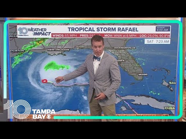 Tracking the Tropics: Tropical Storm Rafael will continue to weaken today