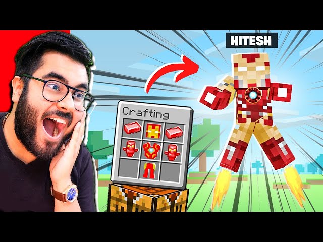 Hacking IRONMAN Suit in MINECRAFT 😎 | Haggapur | Hitesh KS