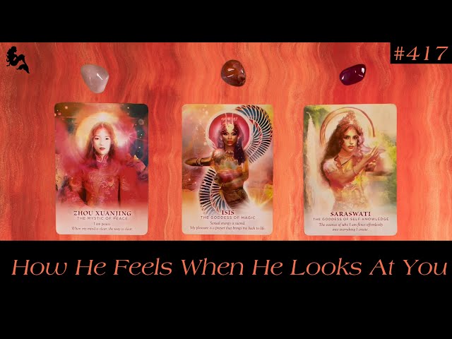 How He Feels When He Looks At You 😍🥵❤️‍🔥 ~ Timeless Pick a Card Tarot Reading