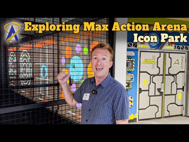 We explored the new Max Action Arena at Icon Park in Orlando! VR, Axe Throwing and Adventure Rooms