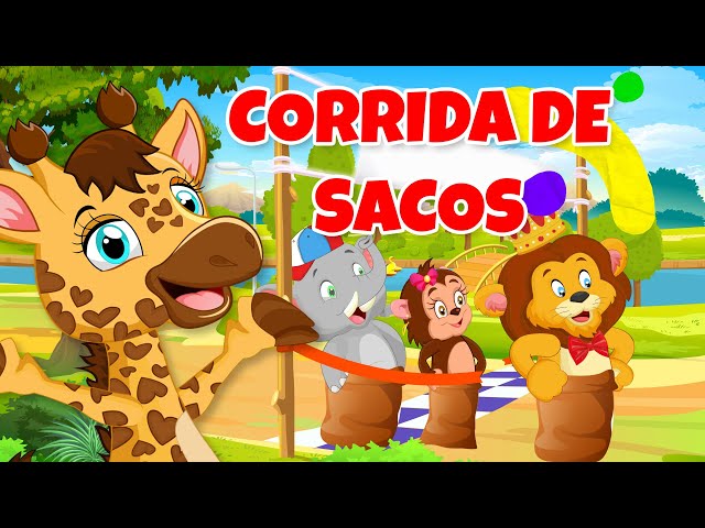 Corrida de Sacos - Giramille | Desenho Animado Educativo Musical