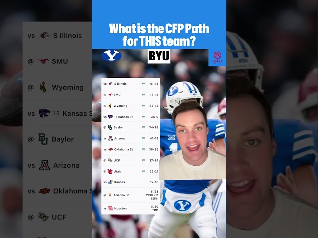 Here’s how BYU can still make the CFP 👀 #atlassports #cfb #collegefootball #cfbplayoff #cfbplayoffs