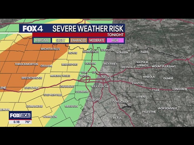 Dallas weather: Two rounds of storms Sunday night, Monday morning