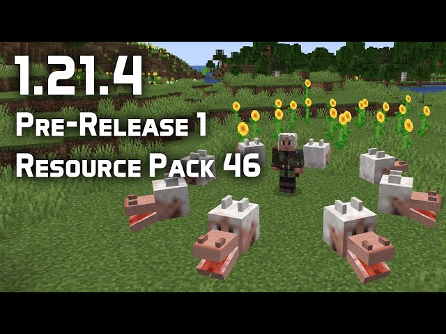 News in Resource Pack Version 46 (1.21.4 Pre-Release 1)