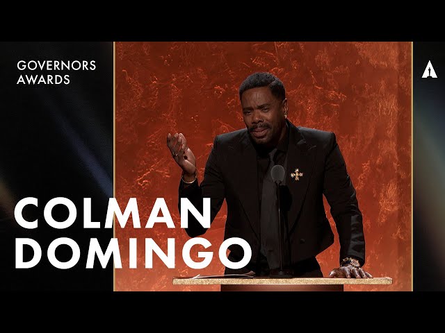 Colman Domingo's Governors Awards Monologue | The 15th Governors Awards Presented By @ROLEX