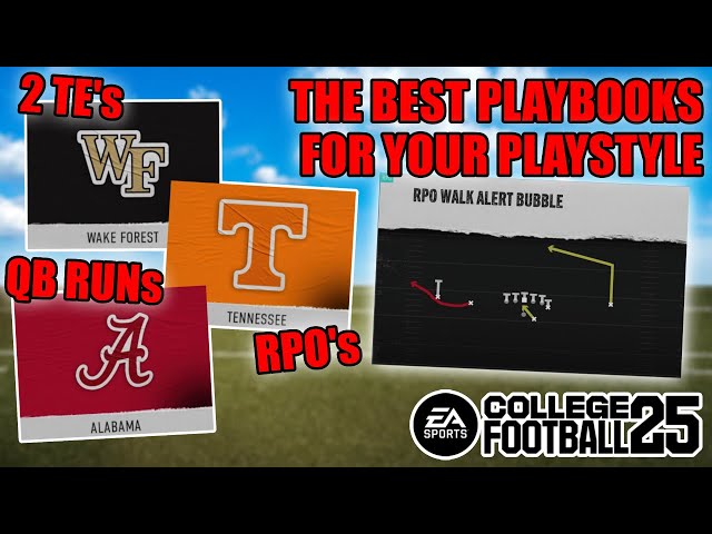 The BEST Playbooks for Your Play Style - College Football 25