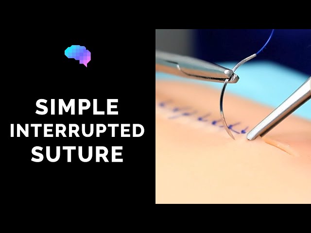 Simple interrupted suture (wound suturing) - OSCE Guide | UKMLA | CPSA