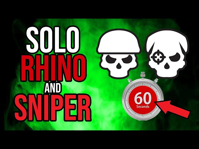 DMZ • Solo the RHINO & SNIPER within 60 SECONDS • Hunting Party Mission