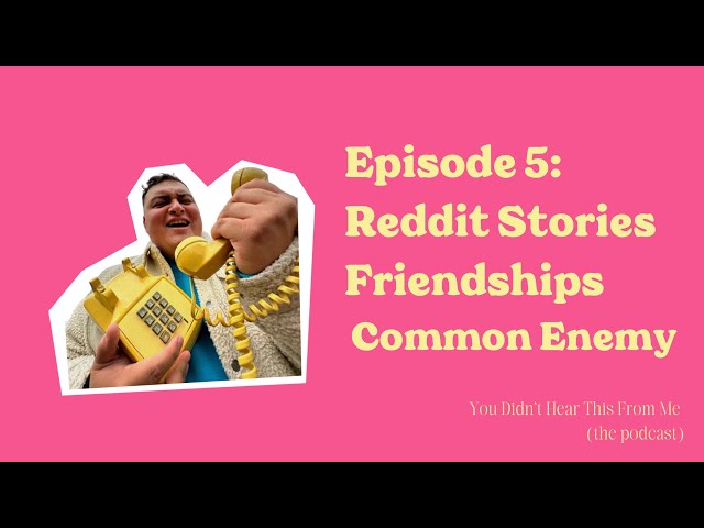 Episode 5 : Reddit Story & Friendship Theories