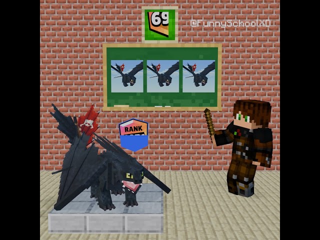 How to Train Your Dragon Rank Up To 6974 #shorts #minecraft