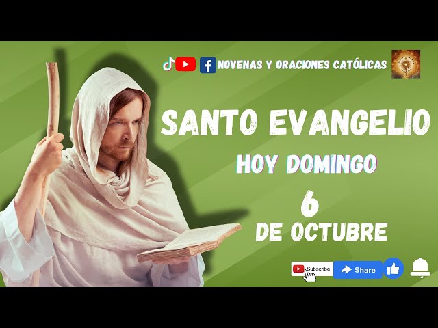 Lectura del Santo Evangelio hoy 6 Octubre 2024 #santo #evangeliodehoy