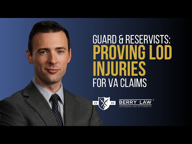 VA Disability Benefits for National Guardsmen & Reservists