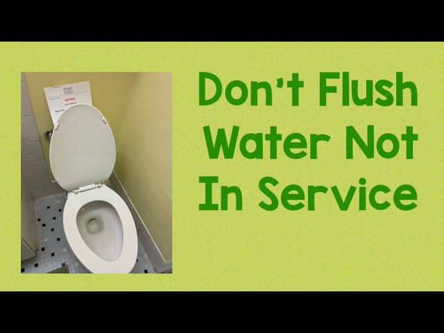 Don’t Flush & no running water #flushometors #toilet #plumbing