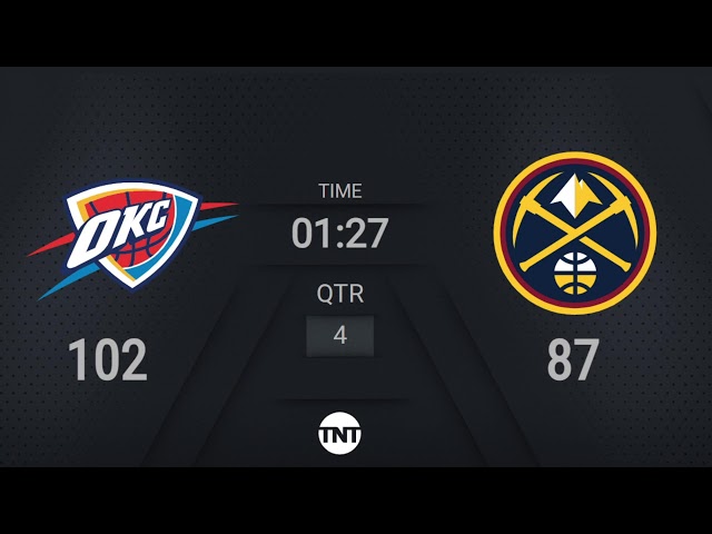 Oklahoma City Thunder @ Denver Nuggets Live Scoreboard