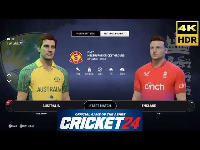 Cricket 24 PS5 - Full Gameplay 4K HDR