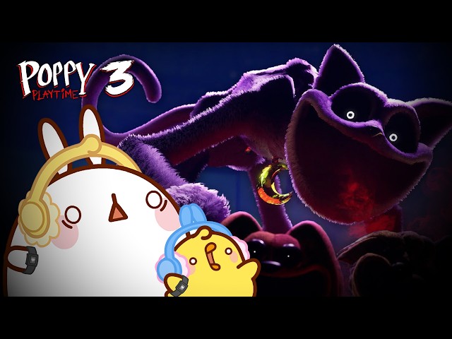 POPPY PLAYTIME 3 played by Molang and Piu Piu | CATNAP is a nightmare 🙀