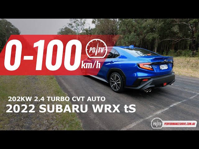 2022 Subaru WRX tS (CVT) 0-100km/h & engine sound