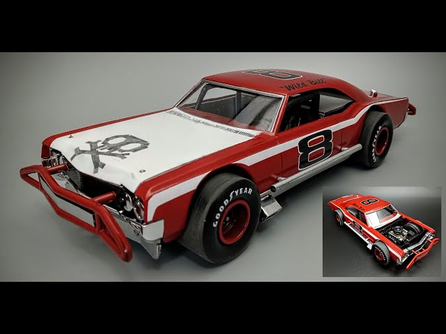 1965 Oldsmobile 88 Modified Stock Car 1/25 Scale Model Kit Build How To Assemble Paint Mask Decals