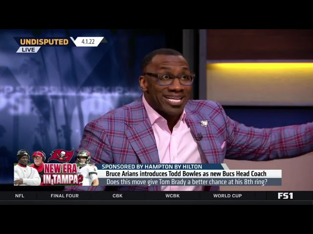 Undisputed - Shannon Sharpe on Bruce Arians introduces Todd Bowles as the new Buccaneers head coach