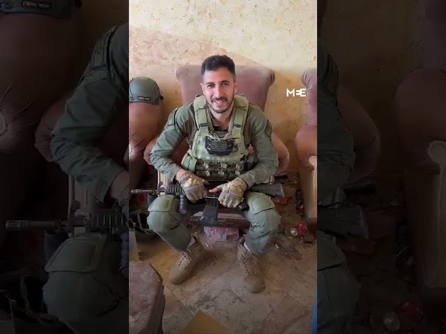 Israeli soldiers boast and joke about the destruction they’ve cause while setting in Gaza house