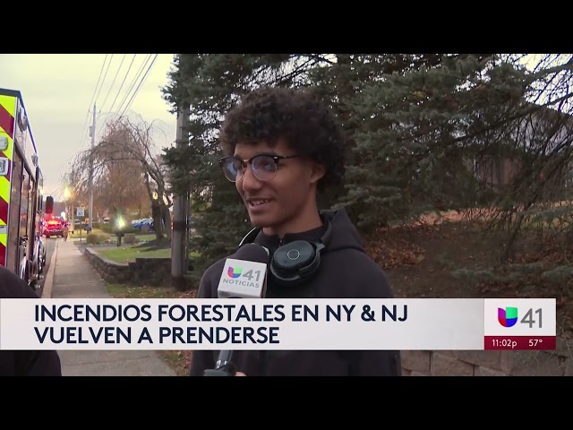 Se reactiva el incendio entre Nueva York y Nueva Jersey que cobró la vida de un joven de 18 años