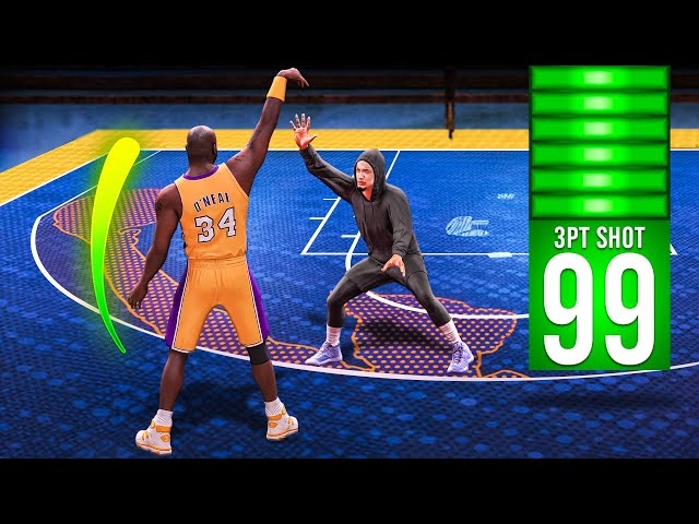 I Made A Catfish SHAQ Build But He's a SHARPSHOOTER... (nba 2k24)