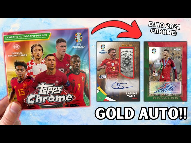 NEW! Topps Chrome Euro 2024 hobby box opening! Yamal Match Ball chase!