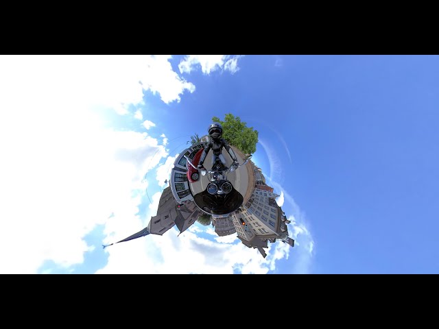 Strasbourg 360 Video with Insta360 one R  | Kawasaki Eliminator 1996