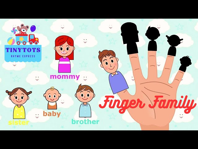 Finger Family | Daddy Finger Where Are You | Kids Songs & Nursery Rhymes @tinytotsrhymeexpress