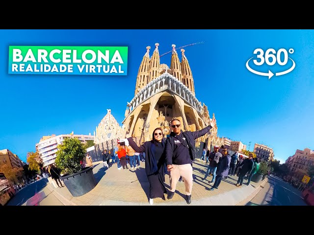 BARCELONA EM REALIDADE VIRTUAL (Barceloneta, Arco do Triunfo, Ciutadela, La Boqueria, Las Ramblas)