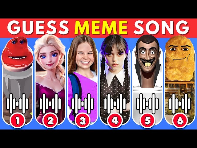 🎤GUESS MEME SONG & WHO'S SINGING😀🚽Skibidi Toilet, Elsa, Gedagedi, Salish Matter | SUPER MEGA QUIZ