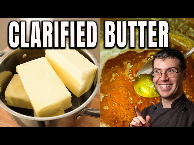 Perfect Clarified Butter Every Time! Pro Chef Makes